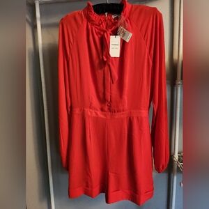 NWT! EXPRESS LADY GANG X Sz 4- ORANGE ROMPER- this is just a stand out!